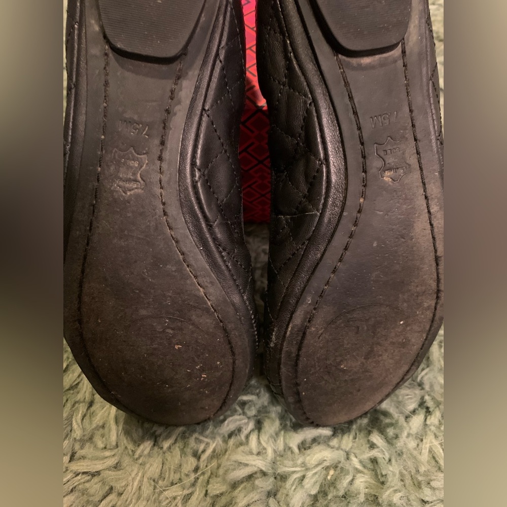 TORY BURCH BALLET 7.5 BLACK - Picture 5 of 7
